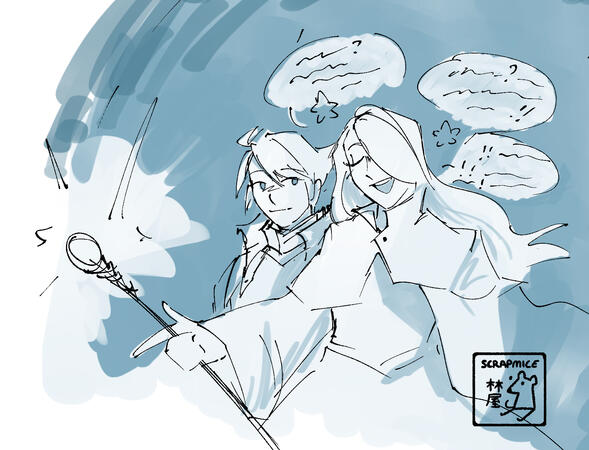 Fanart of Oersted and Streibough from Live A Live