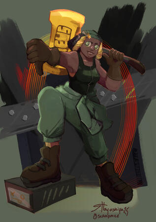 Shiloh - Character illustration for my winter junior studio.